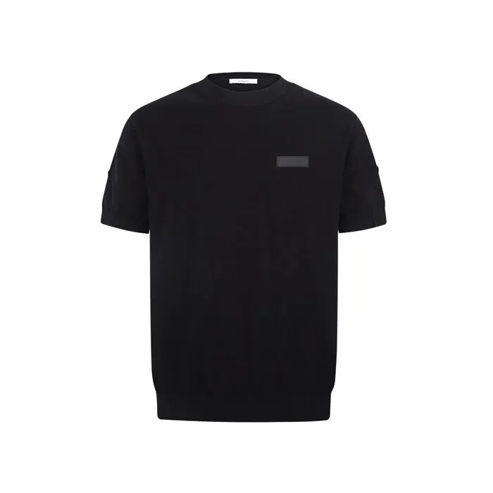 지방시 Couture Seam t shirt in knit with gros grain detail BM71P34YPF 001 명품 | 명품하우스