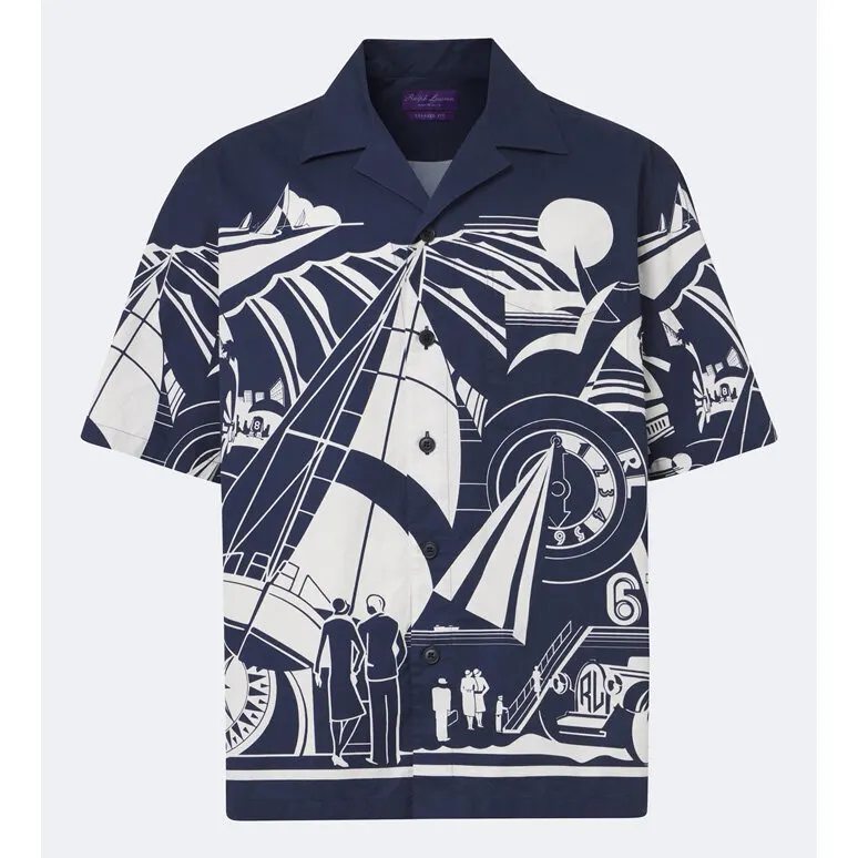 랄프 로렌 릴렉스핏 아르데코 프린트 캠프 셔츠 관심 아이템으로 저장 Purple Label 100090884 명품 | 명품하우스