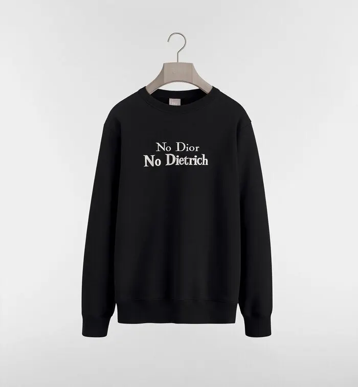 디올 No Dior, No Dietrich 자수 스웨트셔츠, 릴랙스 핏 693J662A3105 C981 명품 | 명품하우스