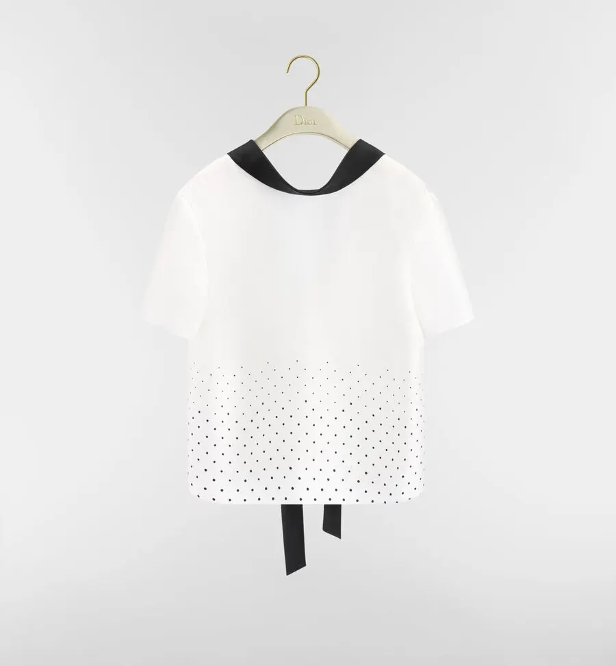 디올 타이 반소매 블라우스 (Short Sleeved Blouse with Rear Tie) 651B08A6I52 X0929 명품 | 명품하우스